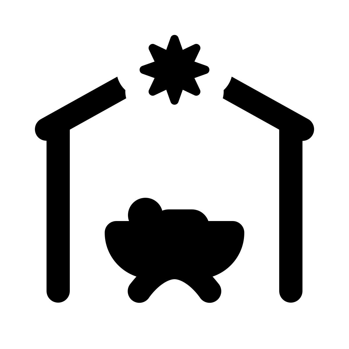 ios 17 glyph style 圣诞 icon