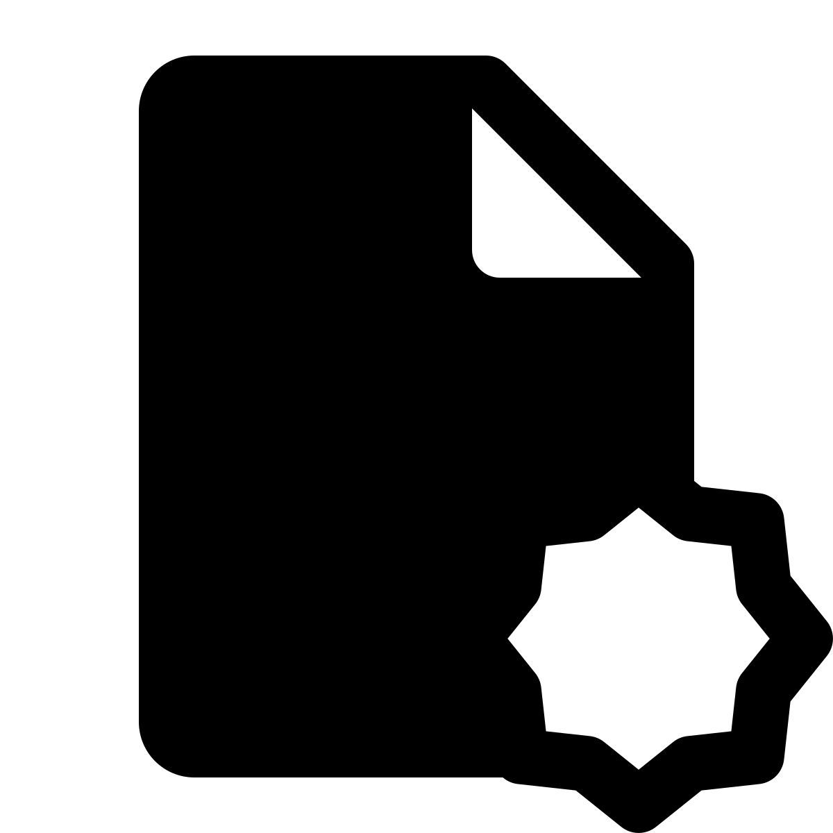 ios 17 glyph style new file icon