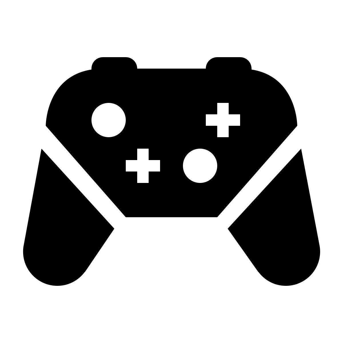 ios 17 glyph style 게임 패드 icon