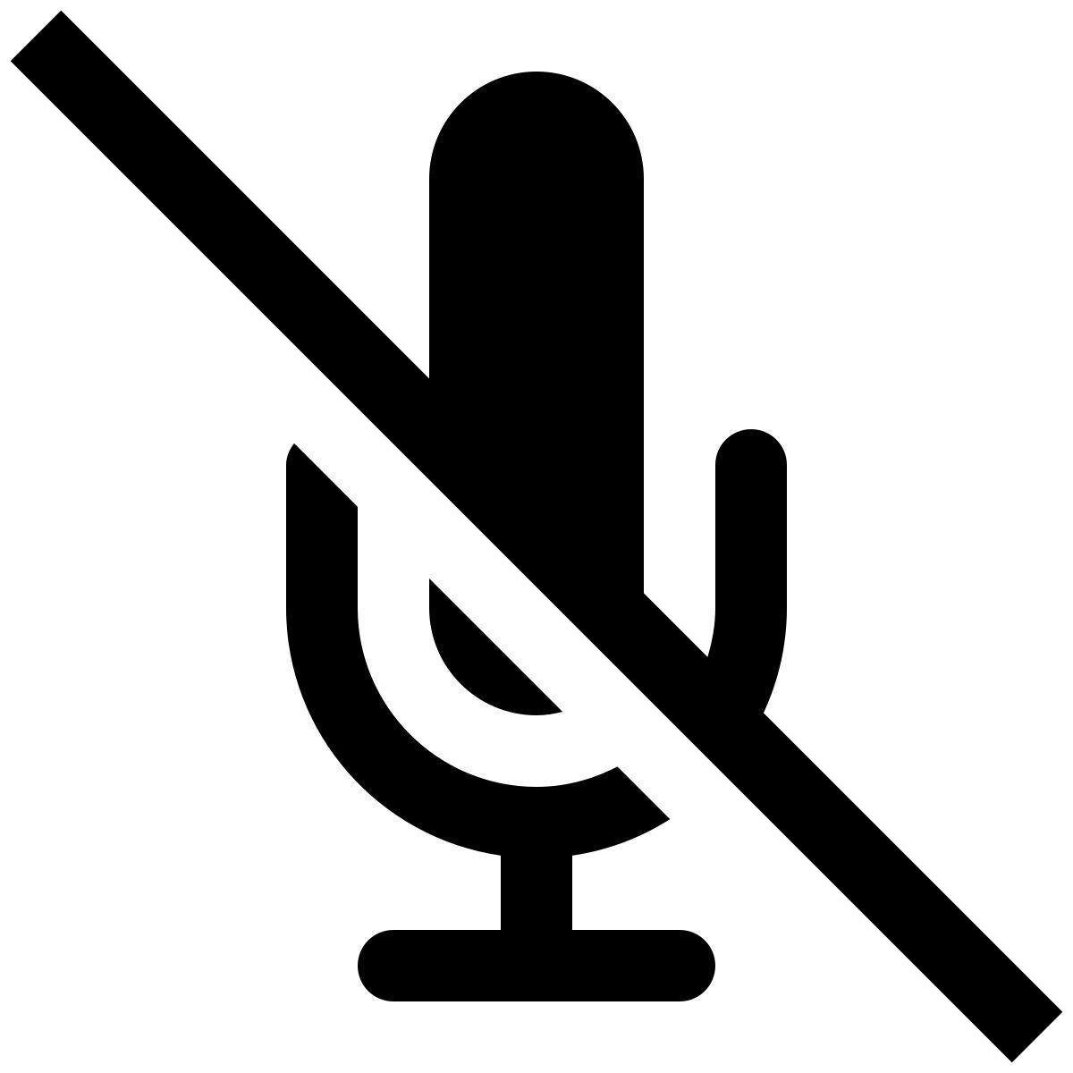 ios 17 glyph style mute unmute icon