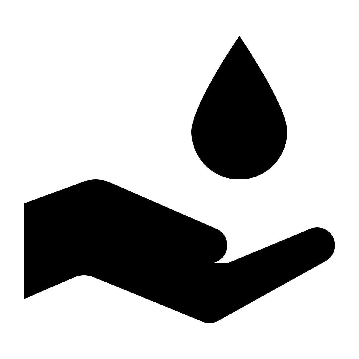 ios 17 glyph style massaggio con olio icon