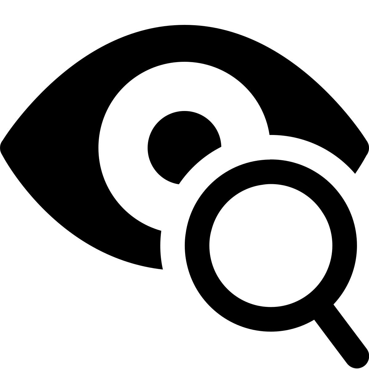 ios 17 glyph style 眼睛 icon