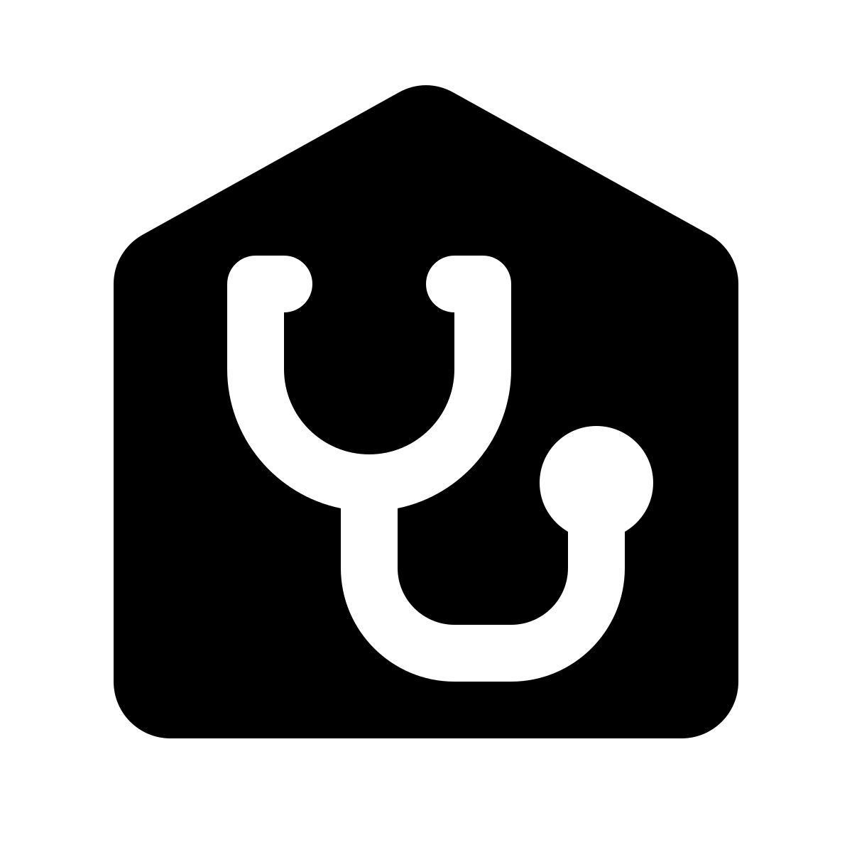 ios 17 glyph style 门诊部 icon