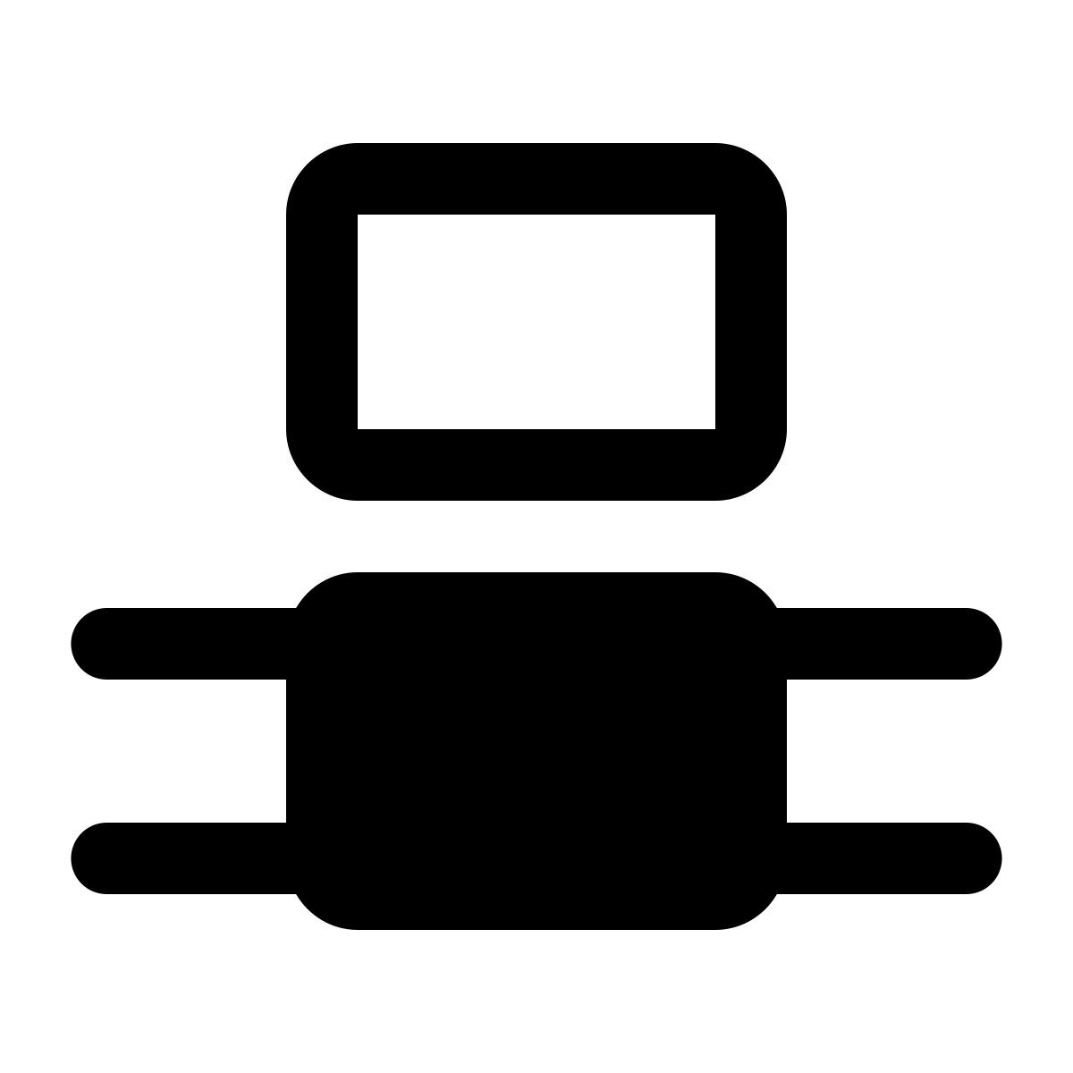 ios 17 glyph style clip de sobrescritura icon