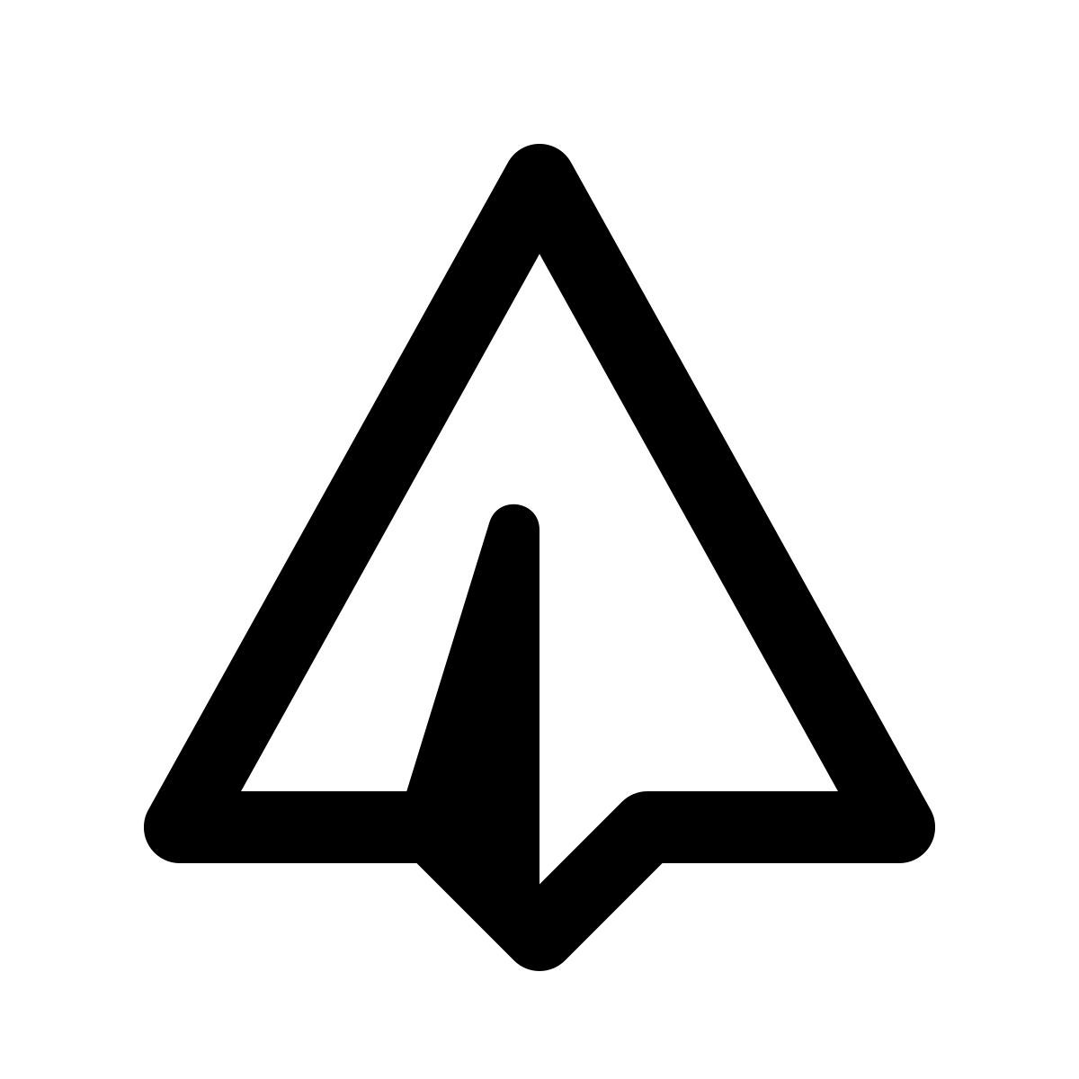 ios 17 glyph style 纸飞机消息 icon