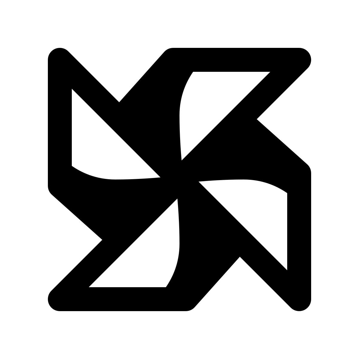 ios 17 glyph style molino de papel icon