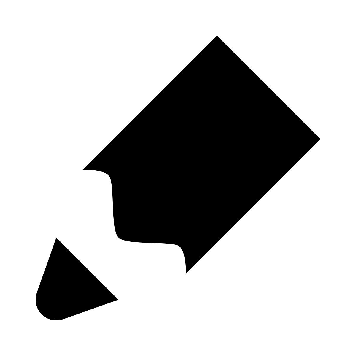 ios 17 glyph style punta de lápiz icon