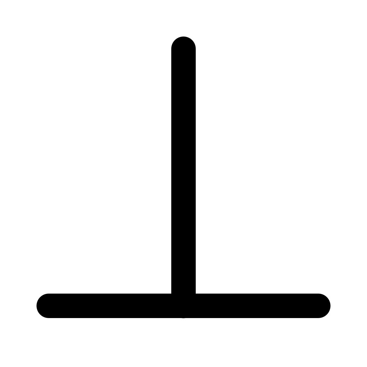 ios 17 glyph style perpendicular symbol icon
