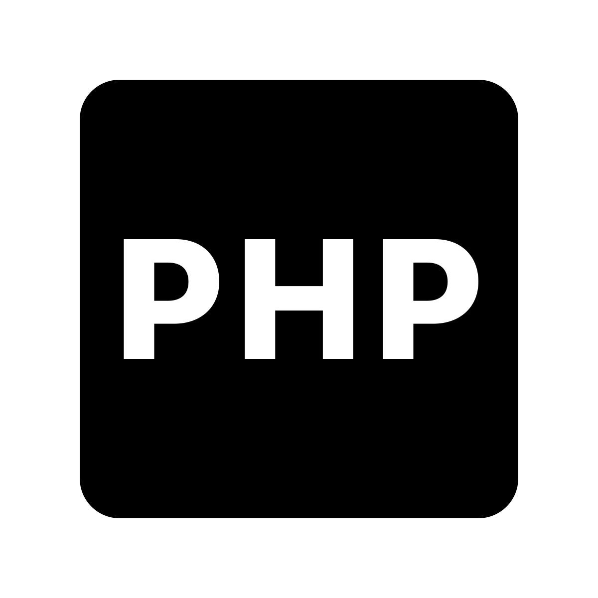 ios 17 glyph style php icon