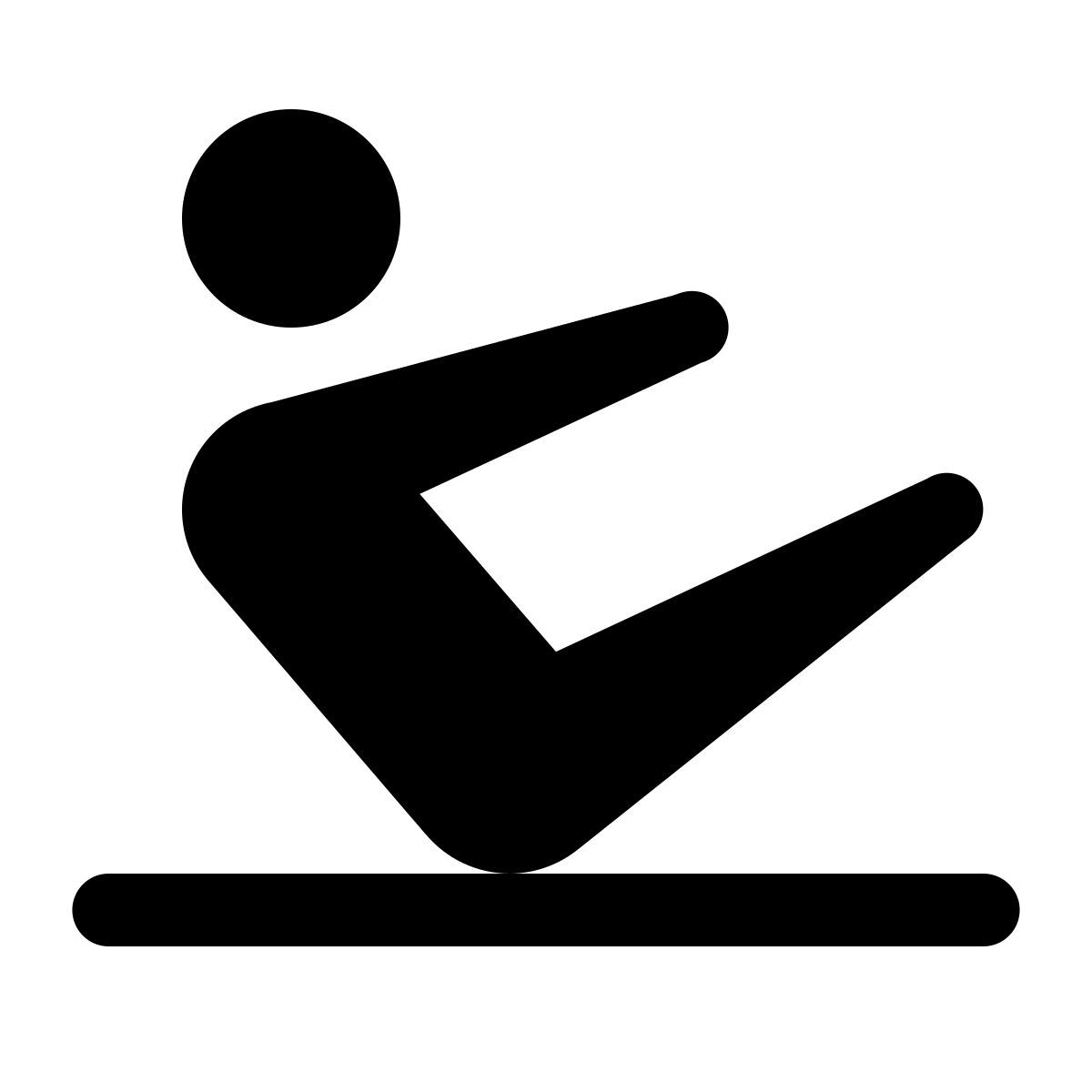 ios 17 glyph style pilates icon