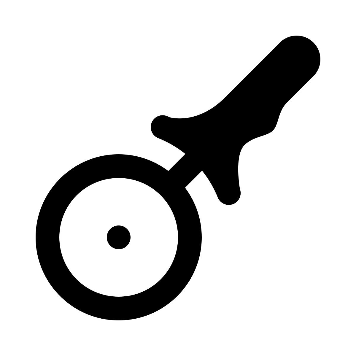 ios 17 glyph style cortador de pizza icon