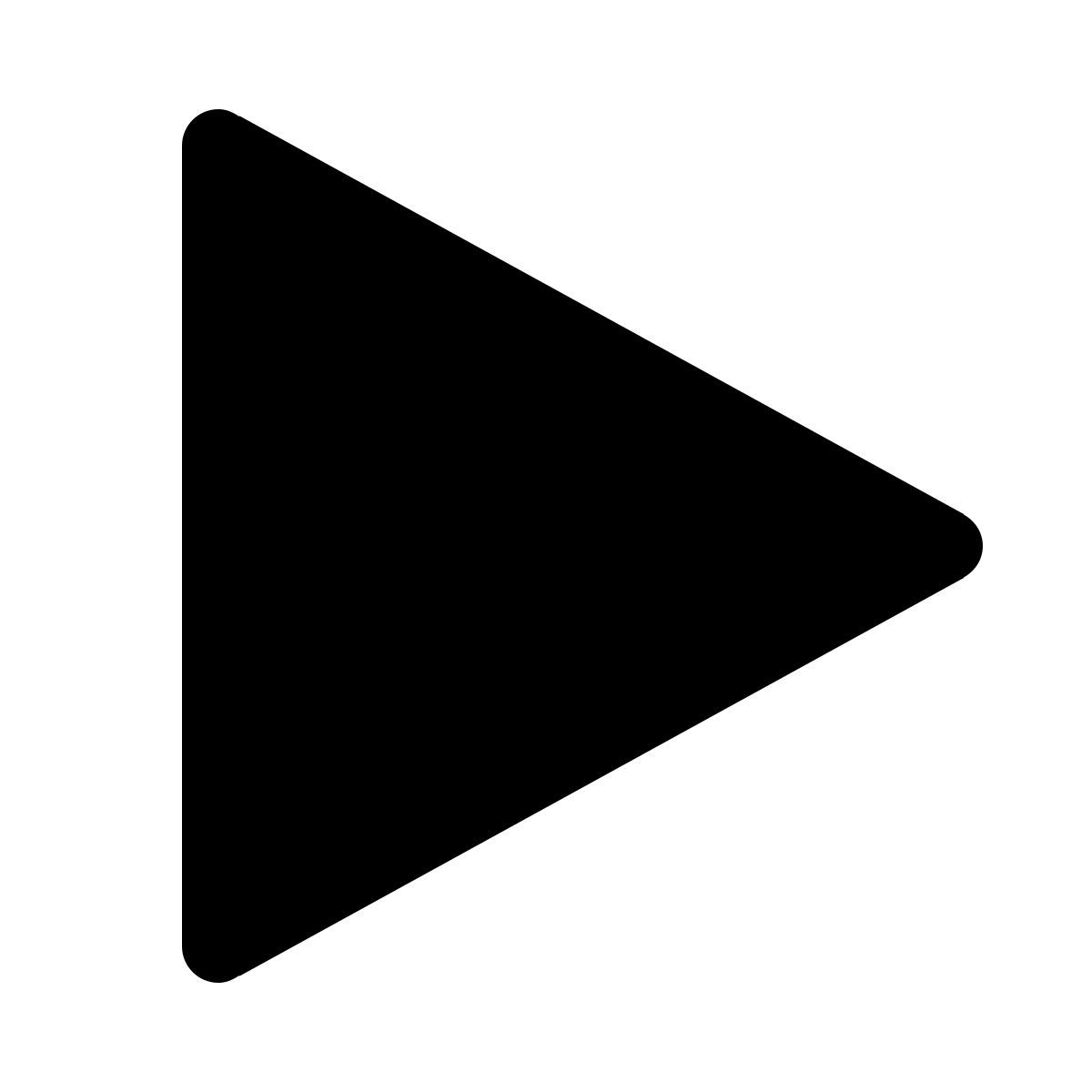 ios 17 glyph style triangle icon