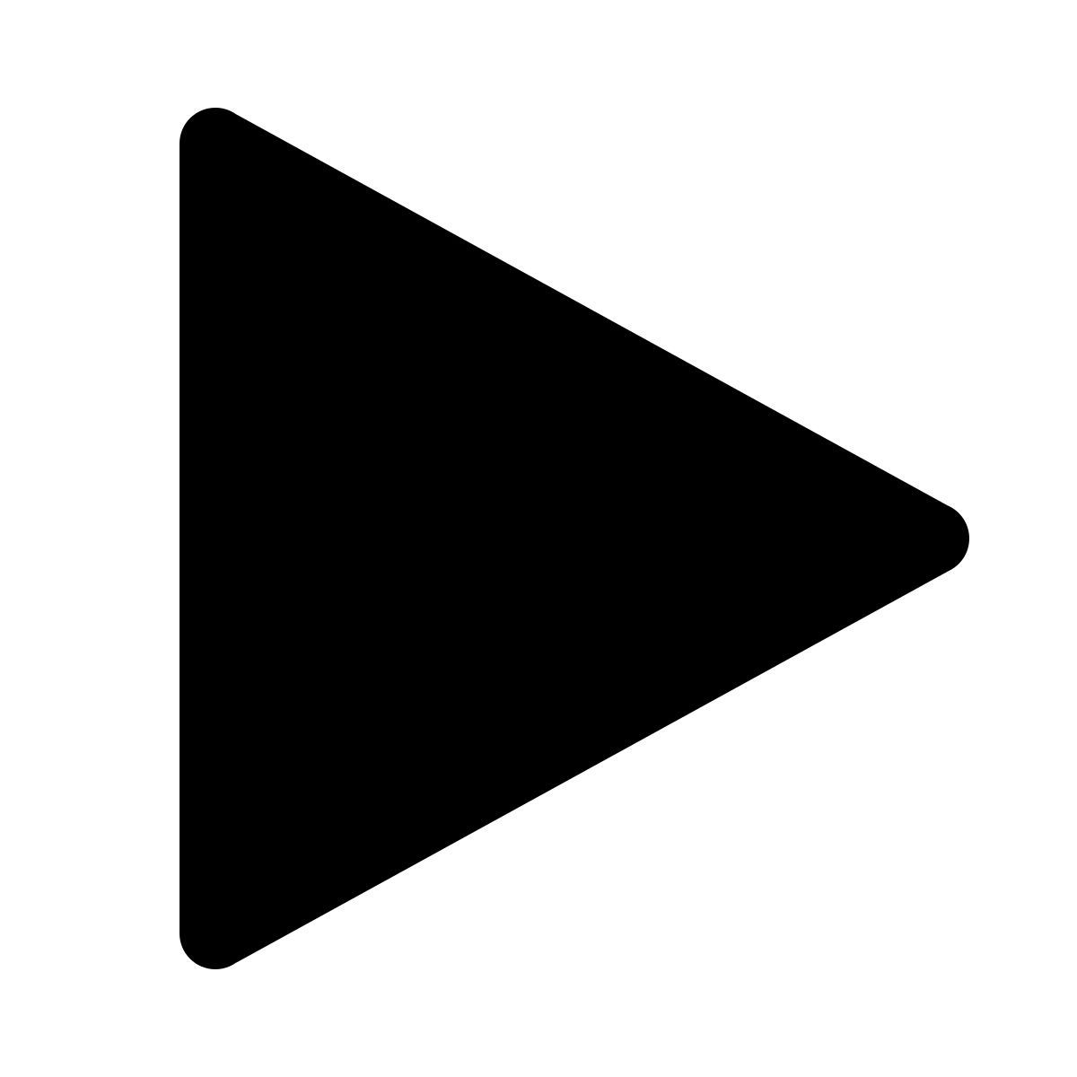 ios 17 glyph style triangle icon