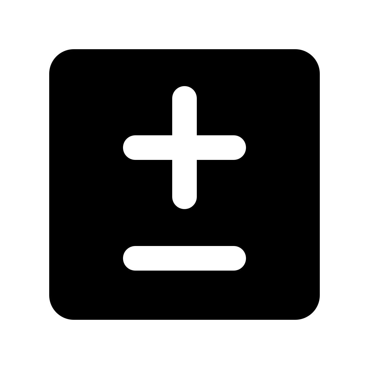 ios 17 glyph style plus and minus icon