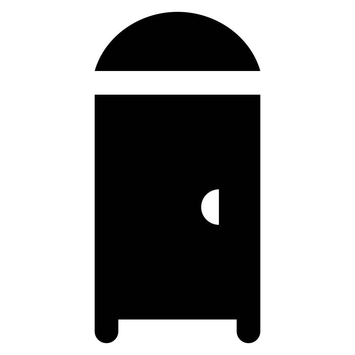 ios 17 glyph style 이동식 화장실 icon