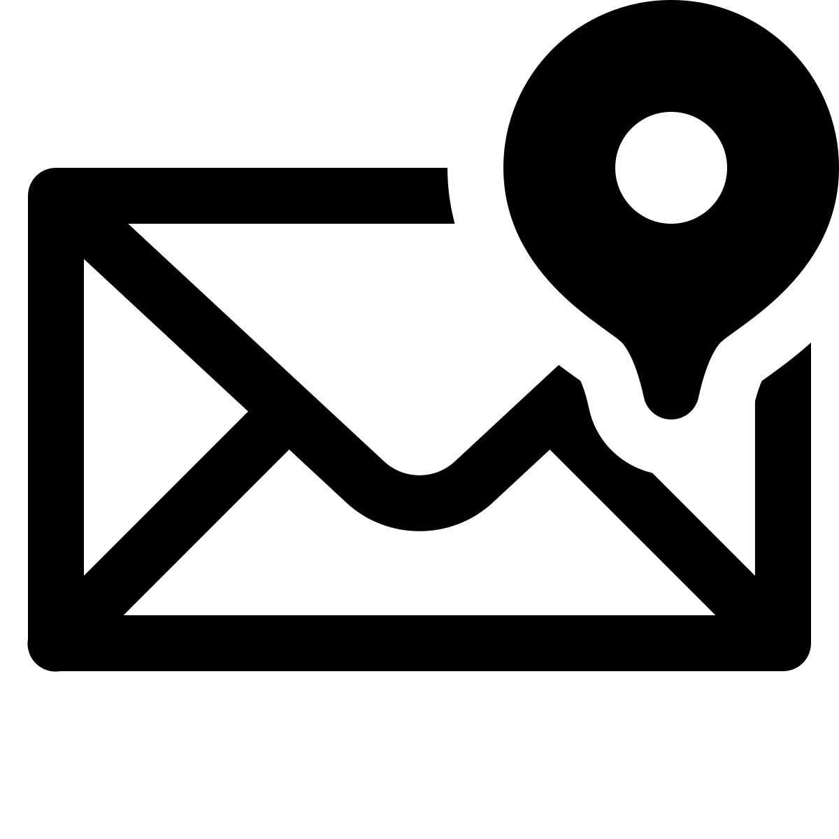 ios 17 glyph style código postal icon