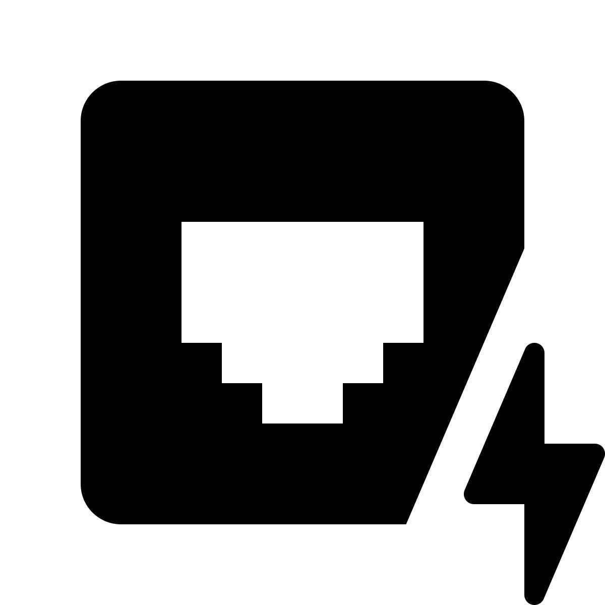 ios 17 glyph style power over ethernet icon