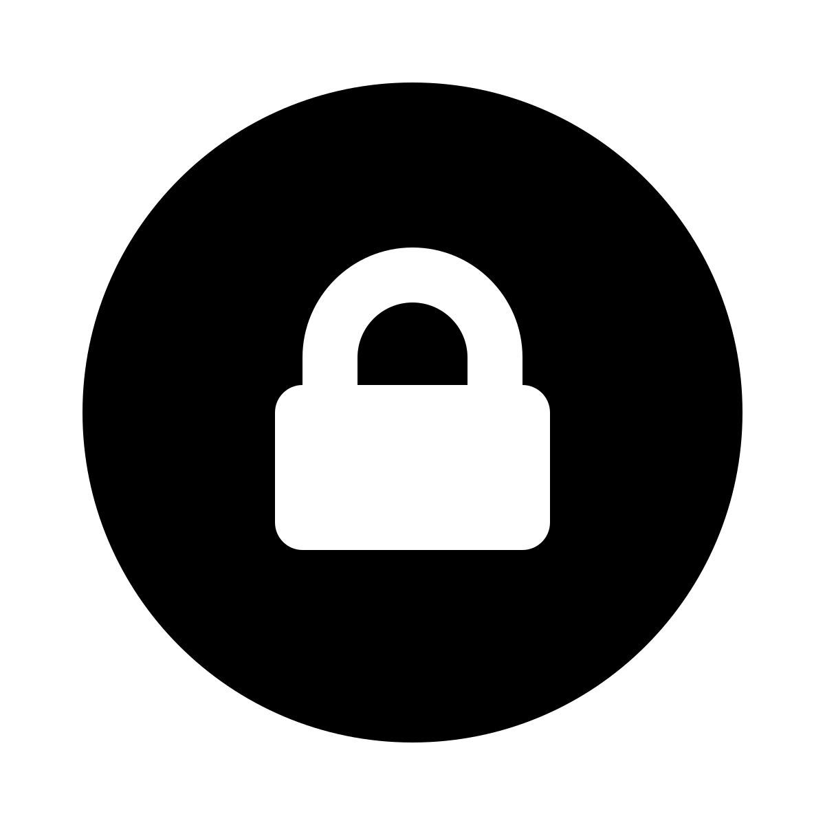 ios 17 glyph style secure icon