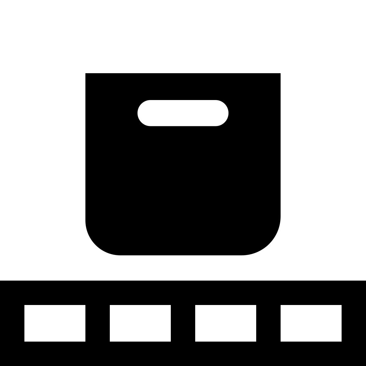 ios 17 glyph style carga del producto icon