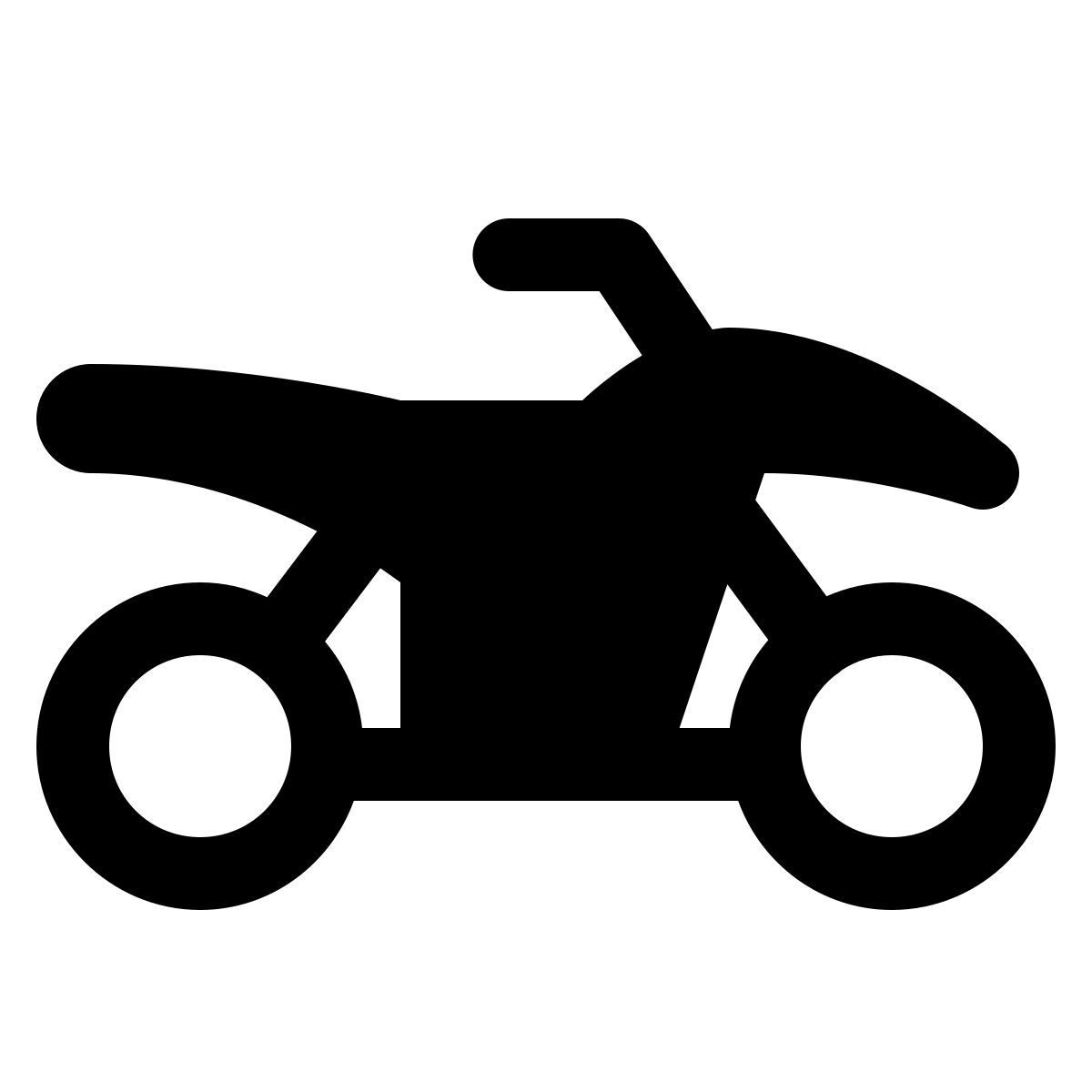 ios 17 glyph style 四轮摩托车 icon