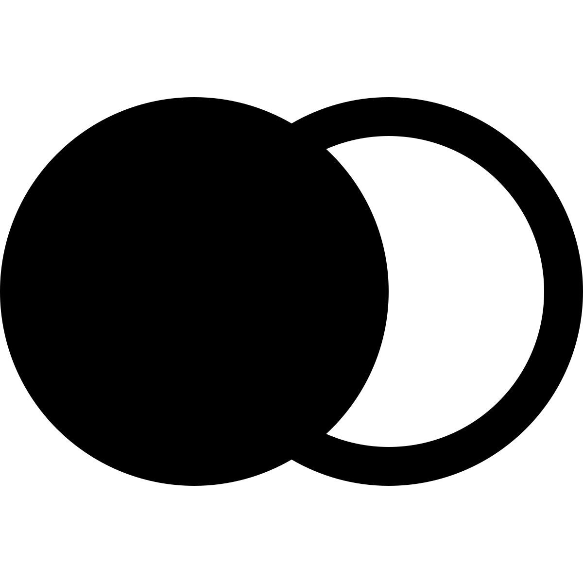 ios 17 glyph style consulta de junção interna à esquerda icon