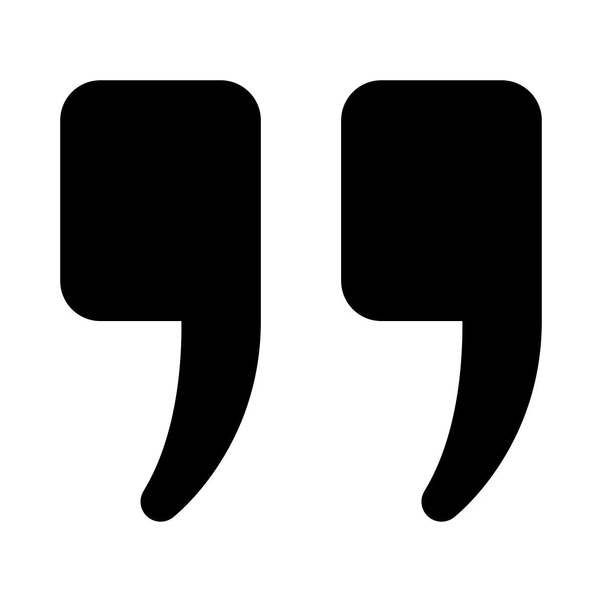 ios 17 glyph style anführungszeichen oben (rechts) icon