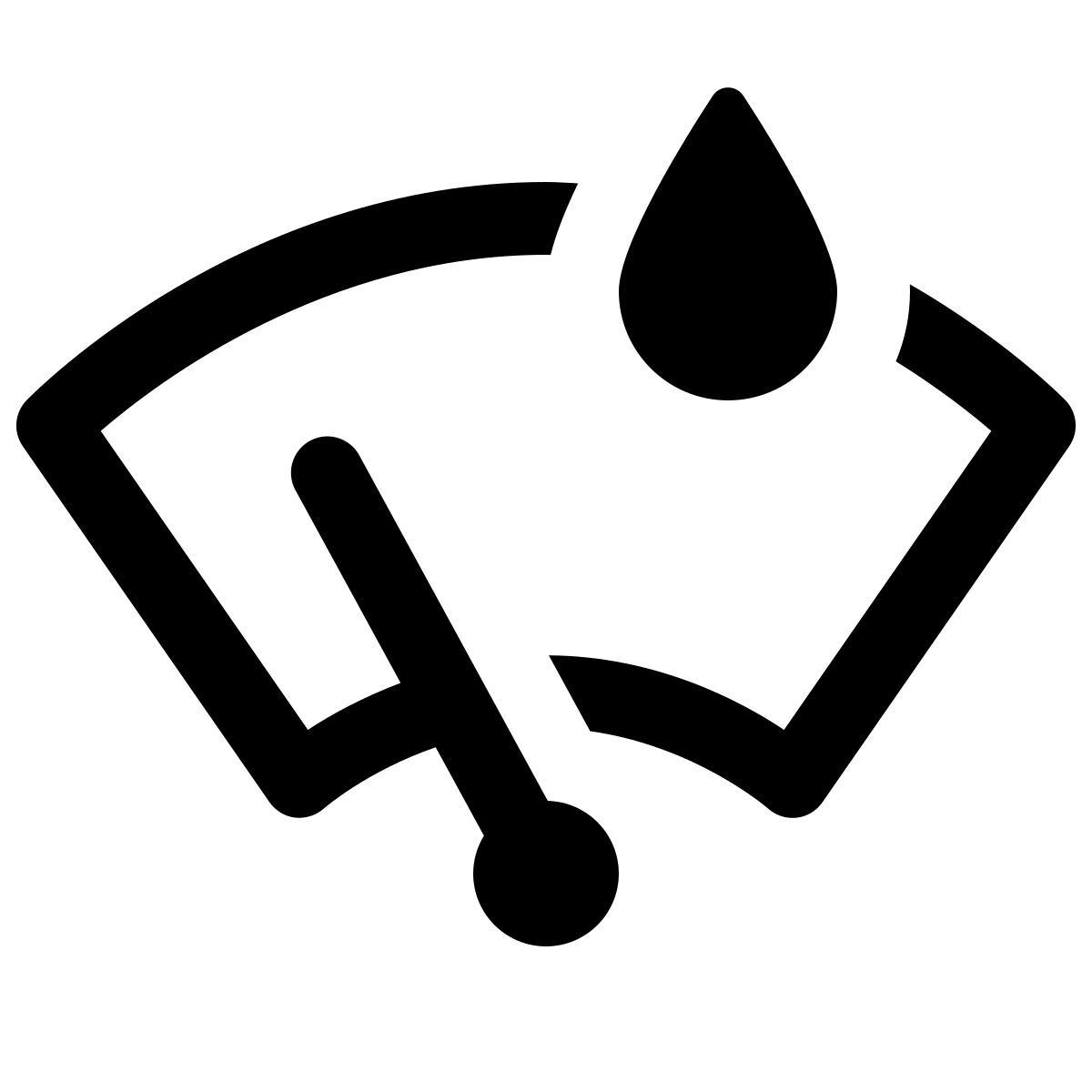 ios 17 glyph style sensor de lluvia icon