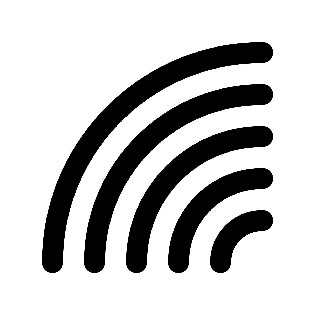 ios 17 glyph style arc en ciel icon