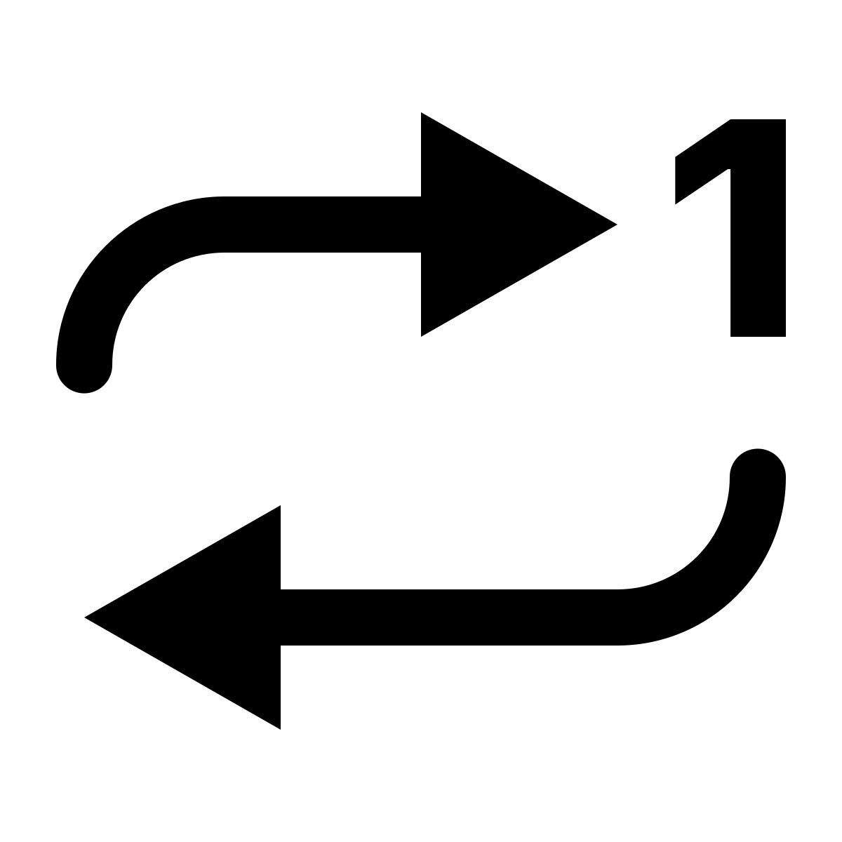 ios 17 glyph style repeat one icon