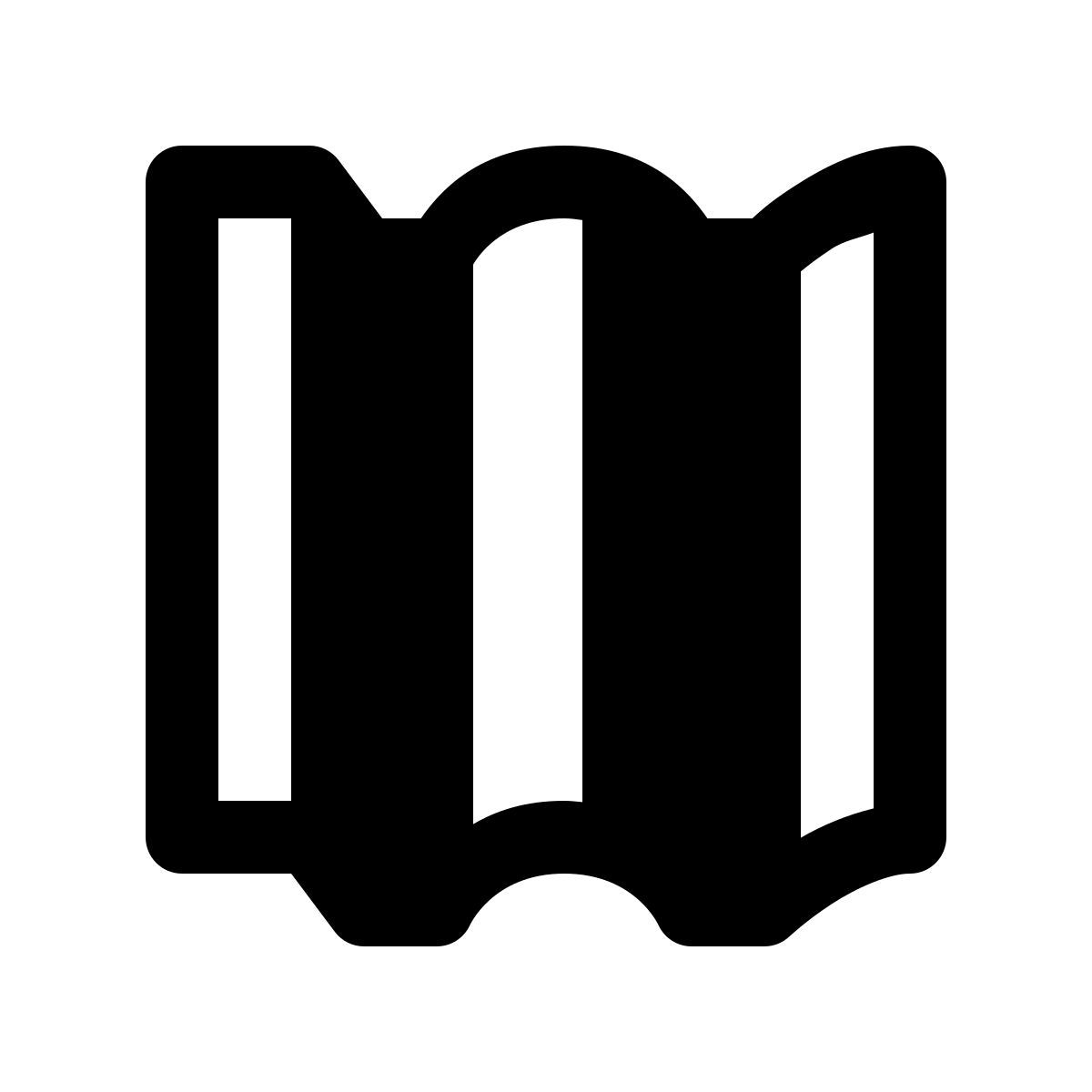 ios 17 glyph style 지붕 타일 icon