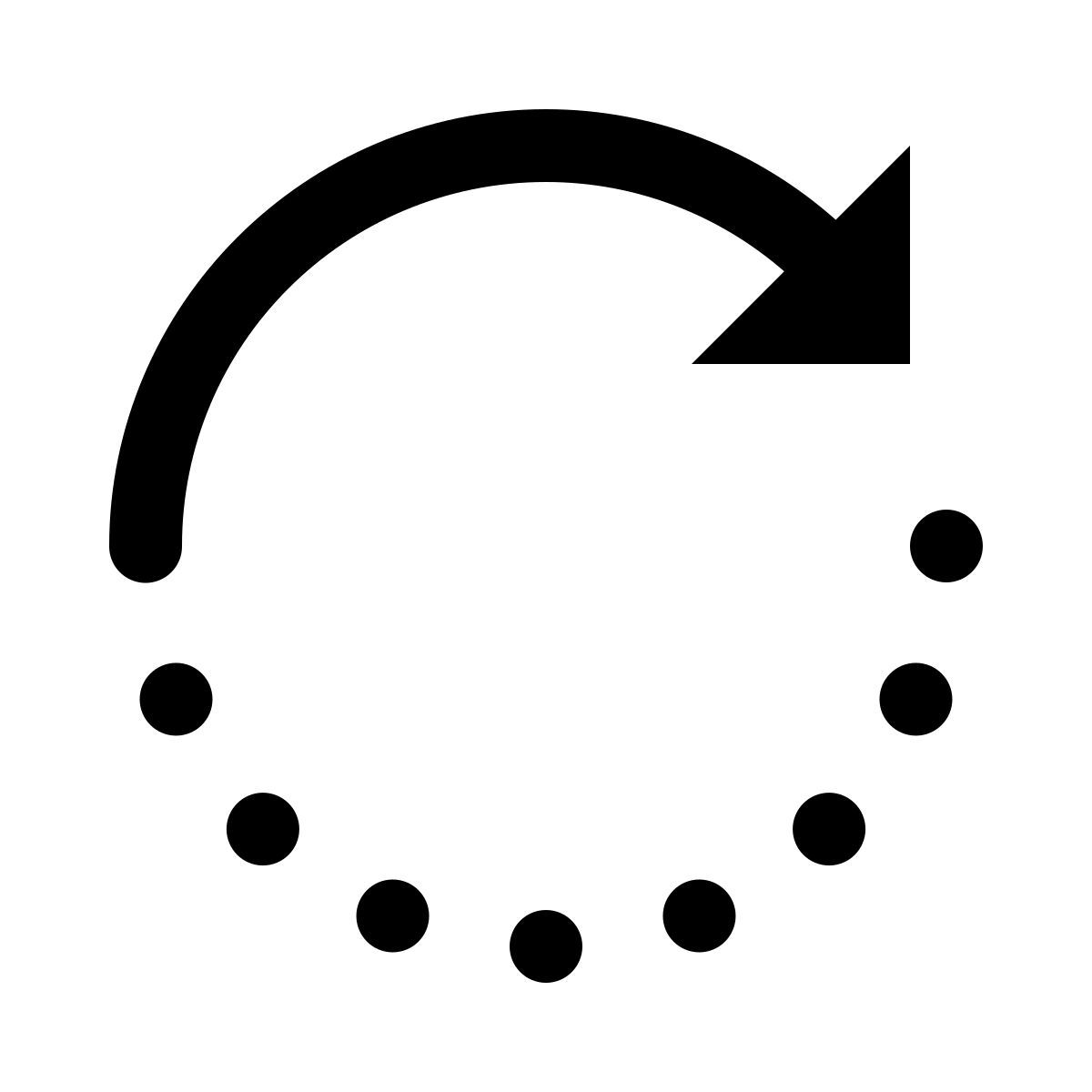 ios 17 glyph style rotate right icon