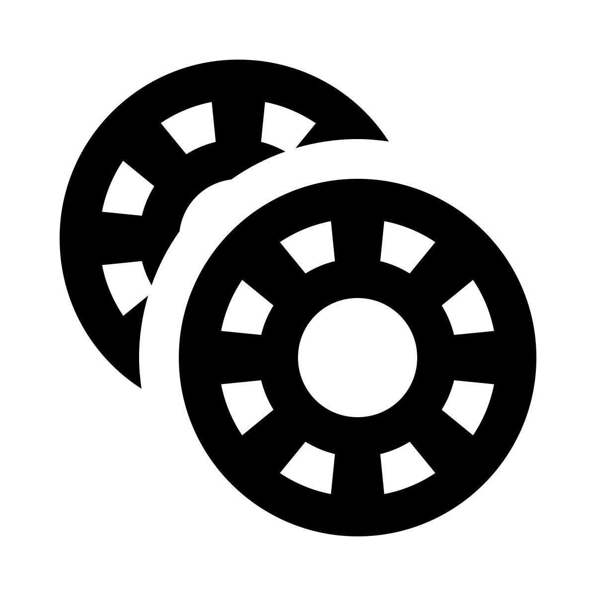 ios 17 glyph style 작은 조각 icon