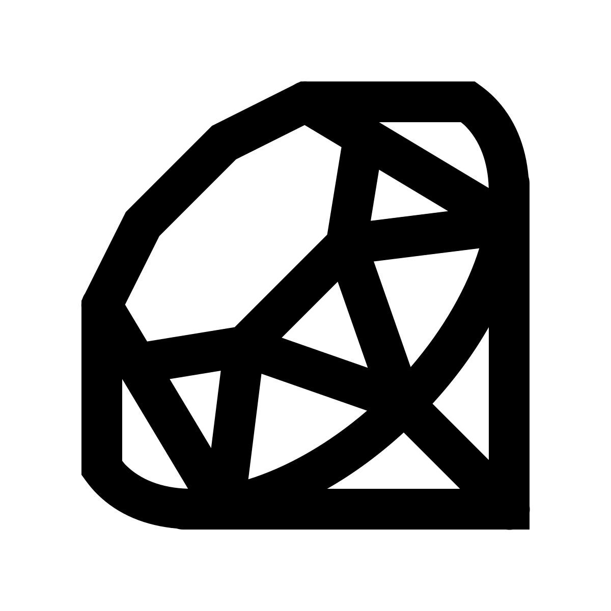 ios 17 glyph style rubí icon