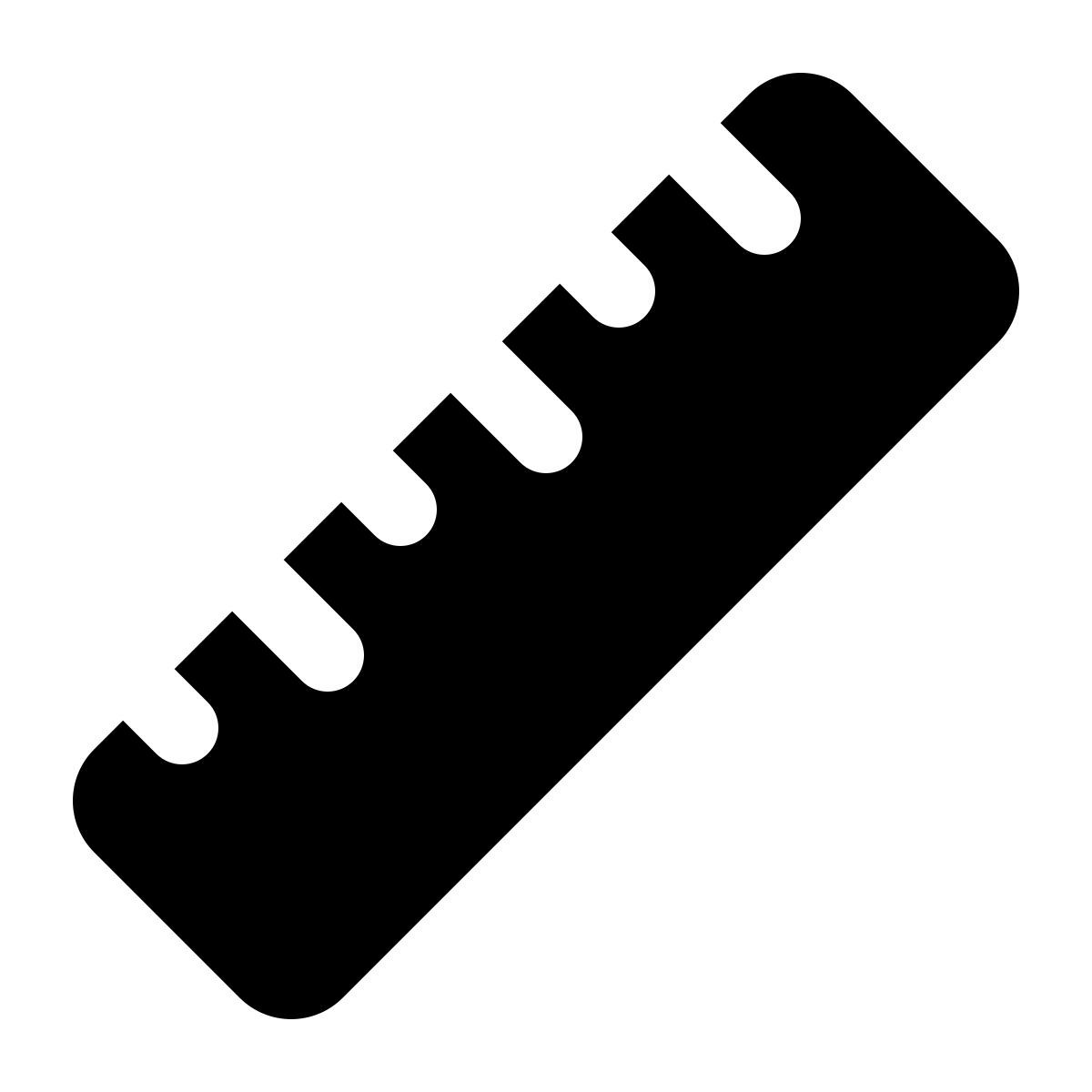 ios 17 glyph style ruler icon