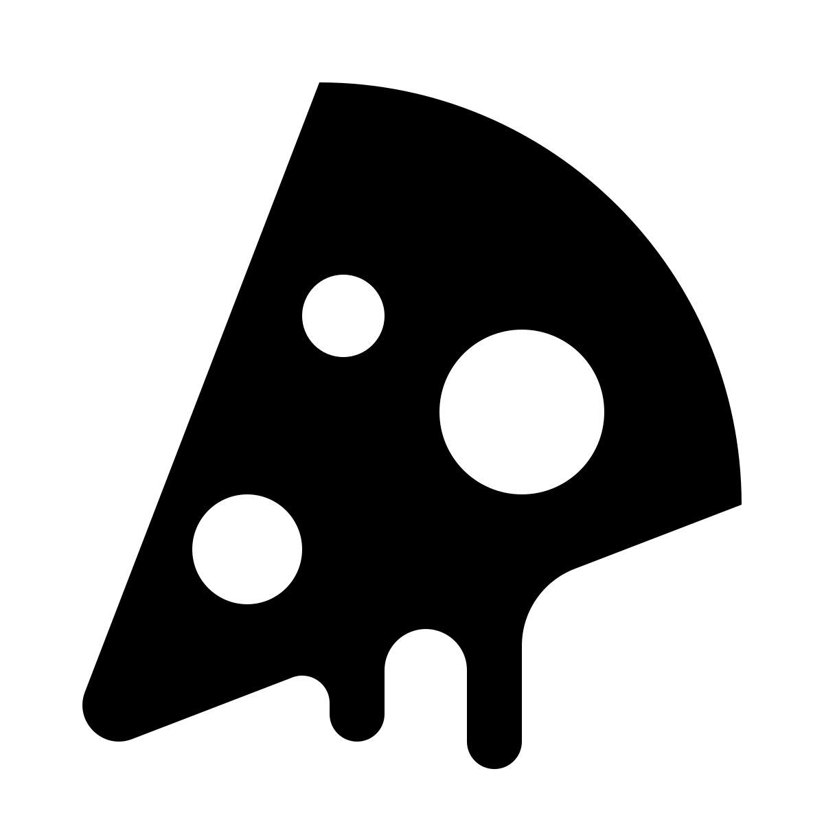 ios 17 glyph style pizza salami icon