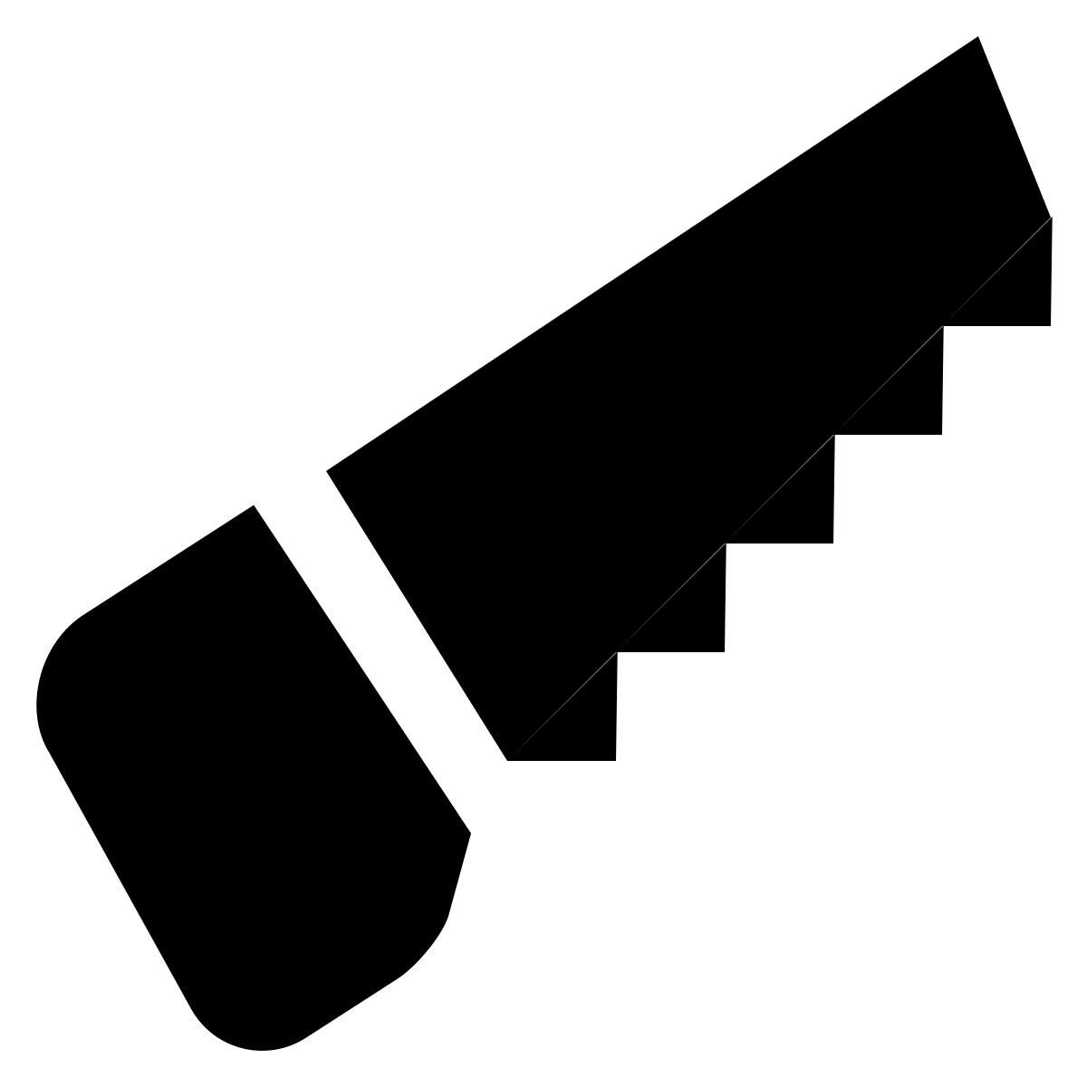 ios 17 glyph style saw icon