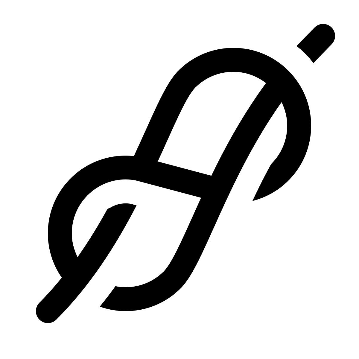 ios 17 glyph style scout knot icon