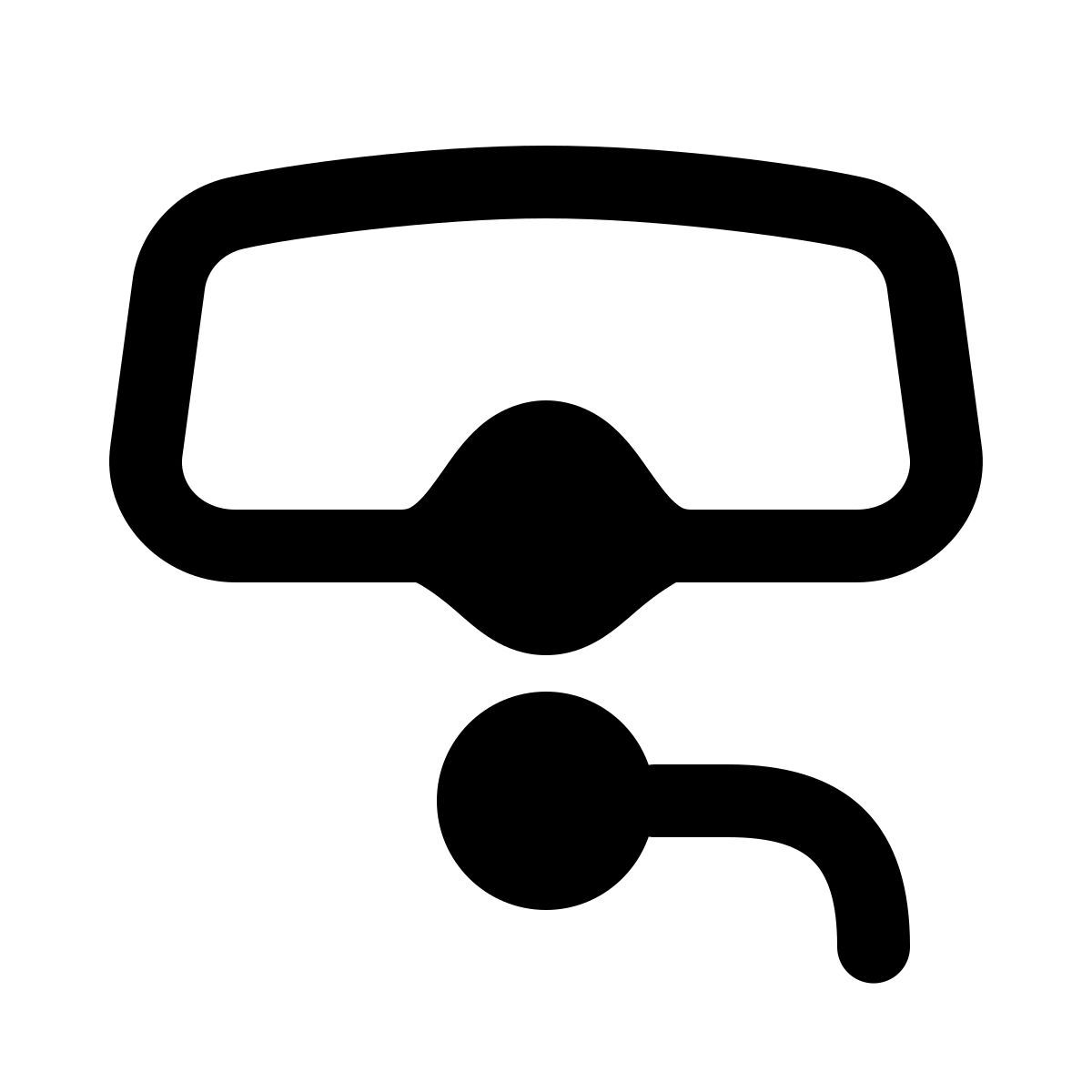 ios 17 glyph style gafas de protección icon