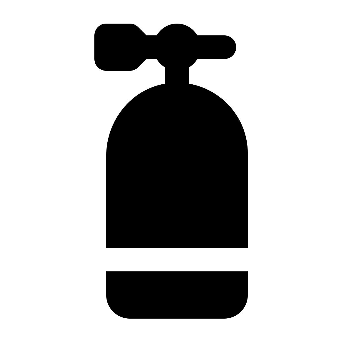 ios 17 glyph style tanque de buceo icon