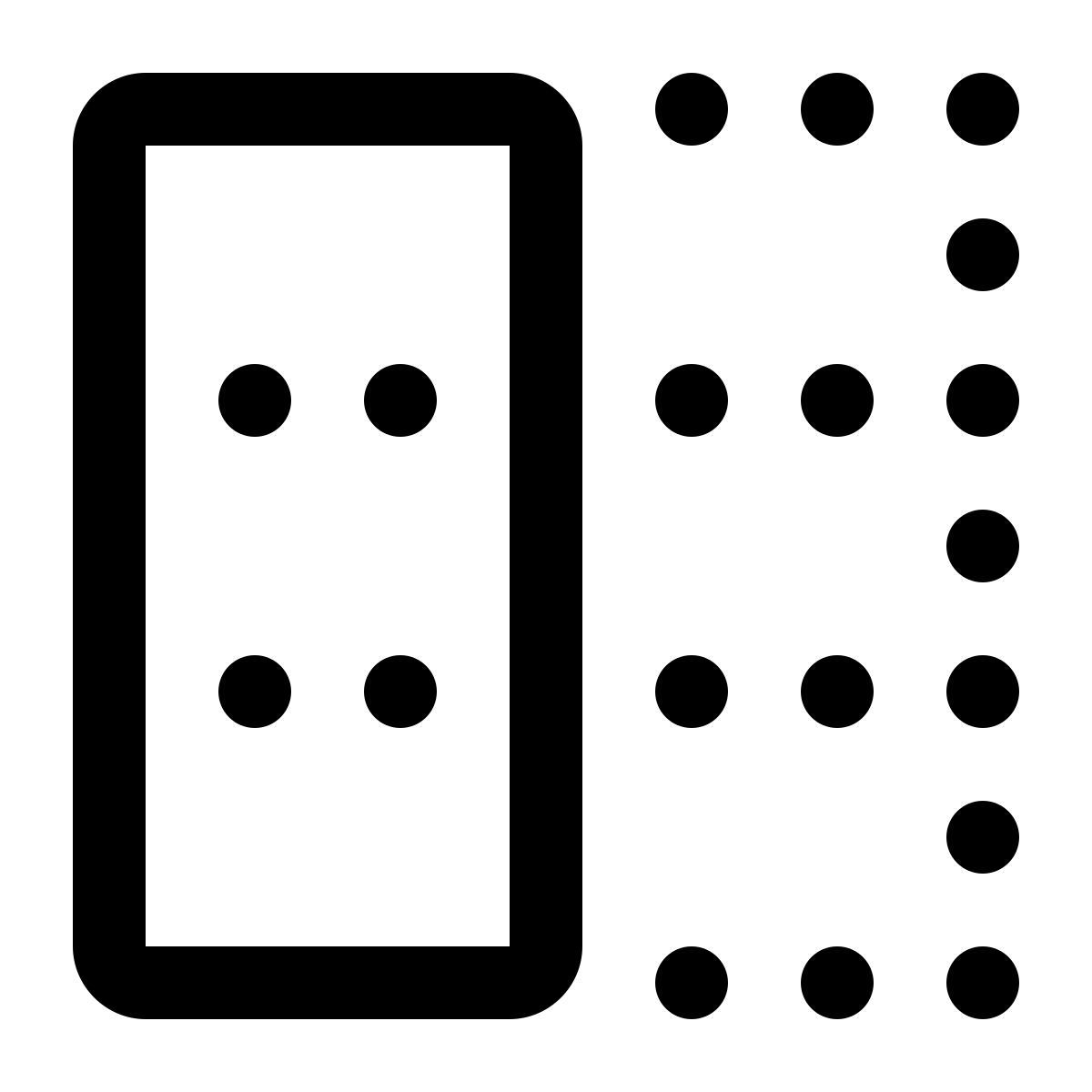 ios 17 glyph style select column icon