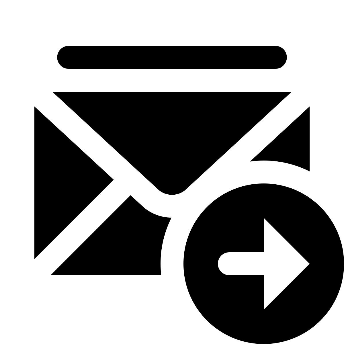 ios 17 glyph style enviar correo electrónico masivo icon