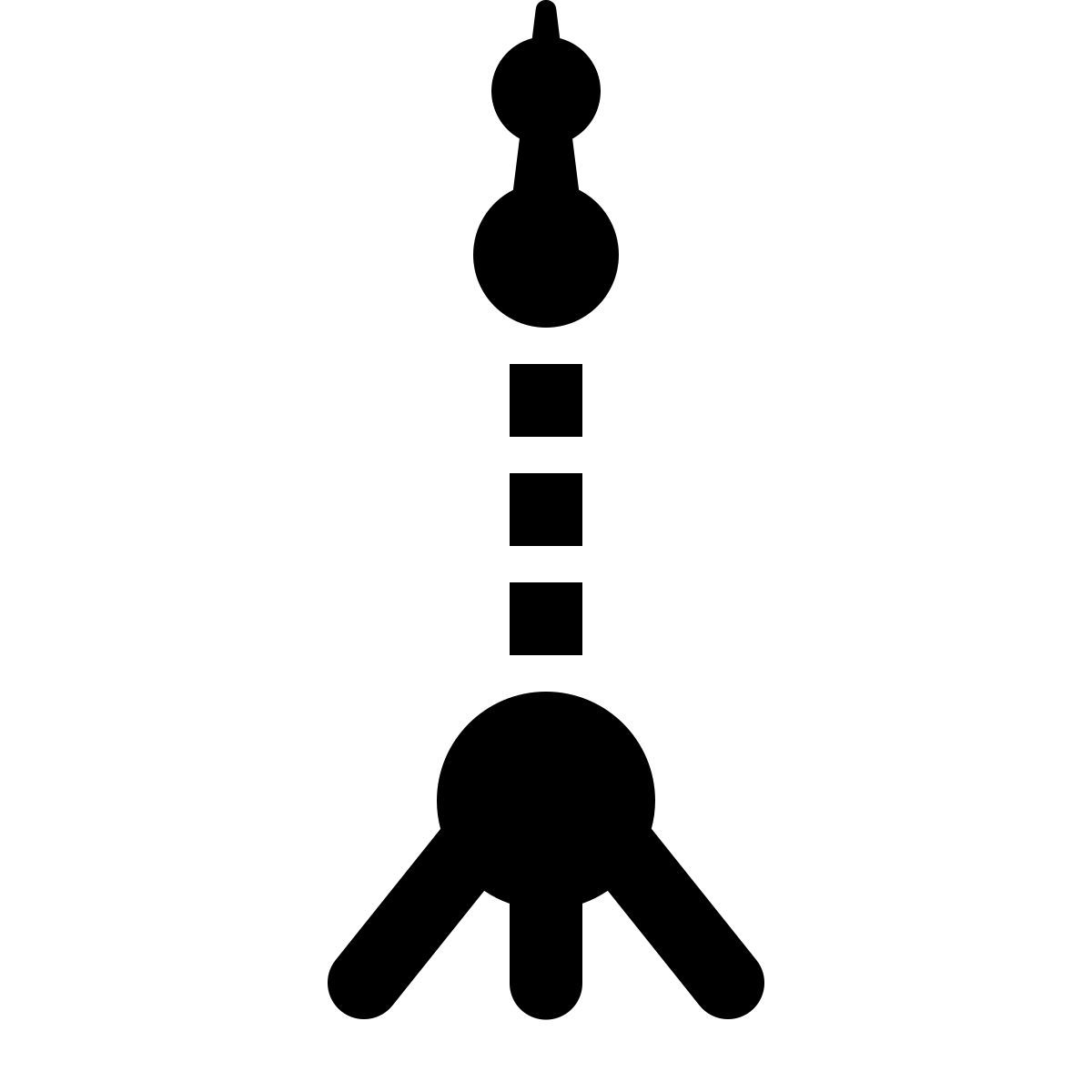 ios 17 glyph style torre de la perla de shanghai icon