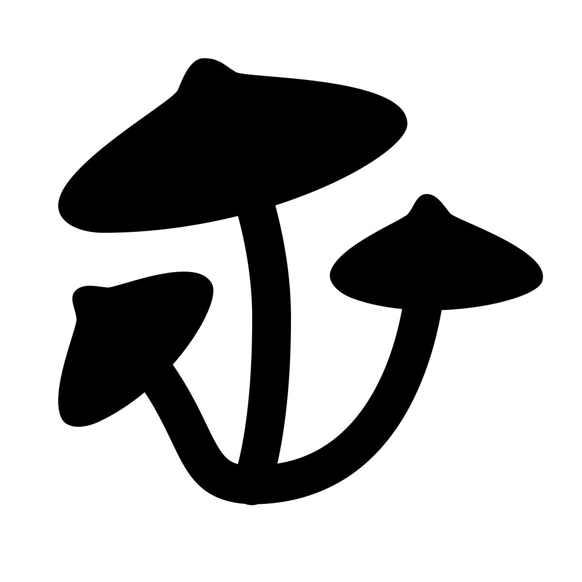 ios 17 glyph style shrooms icon