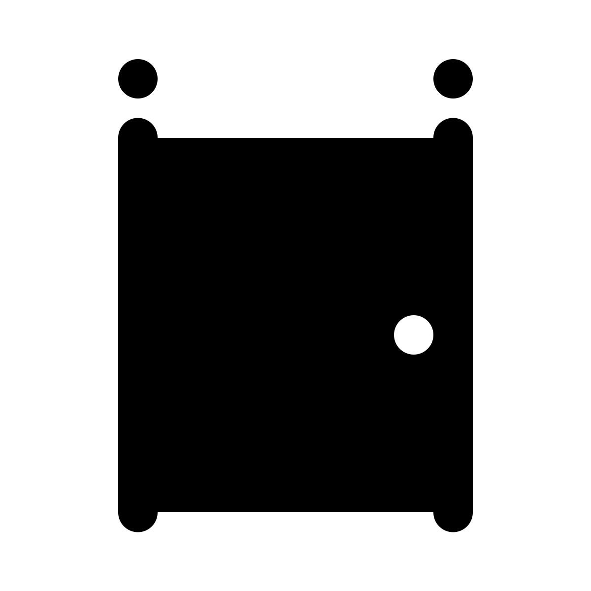 ios 17 glyph style closed door icon