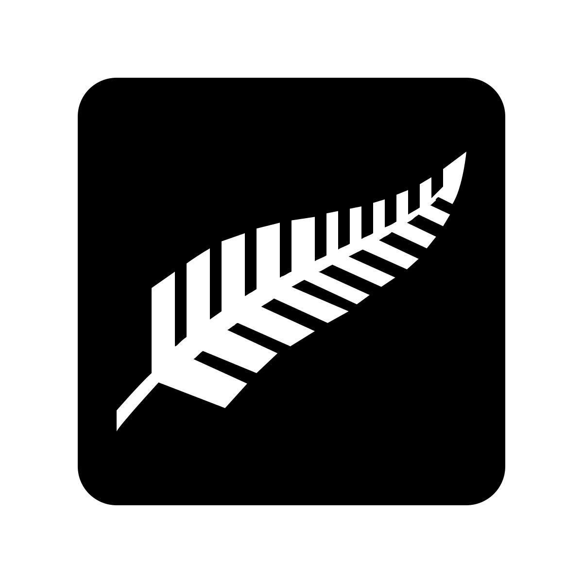 ios 17 glyph style helecho plateado icon