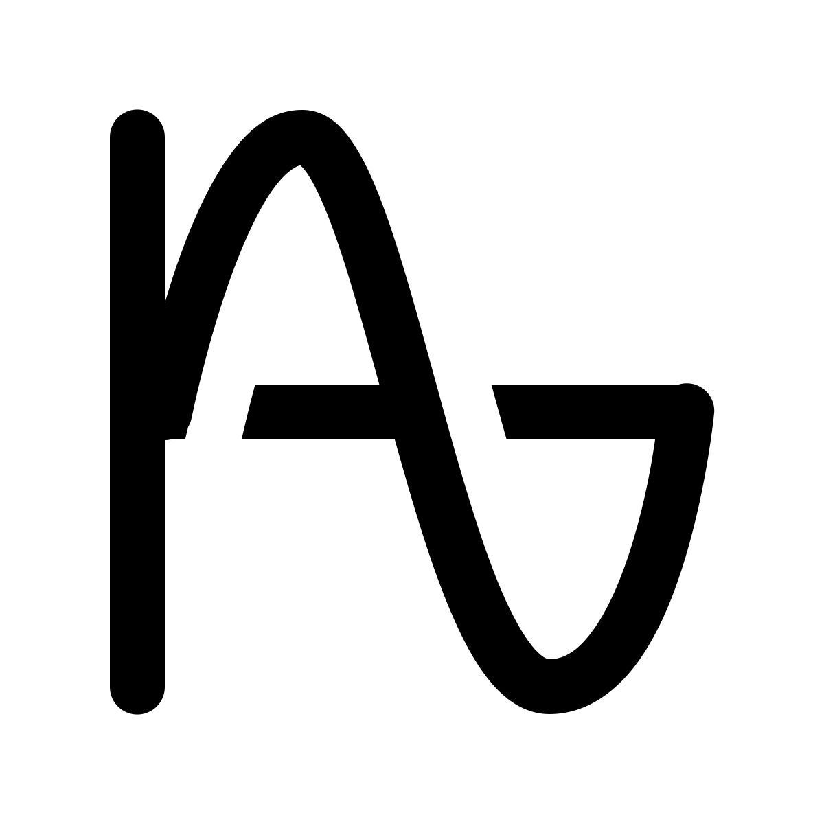 ios 17 glyph style sine icon