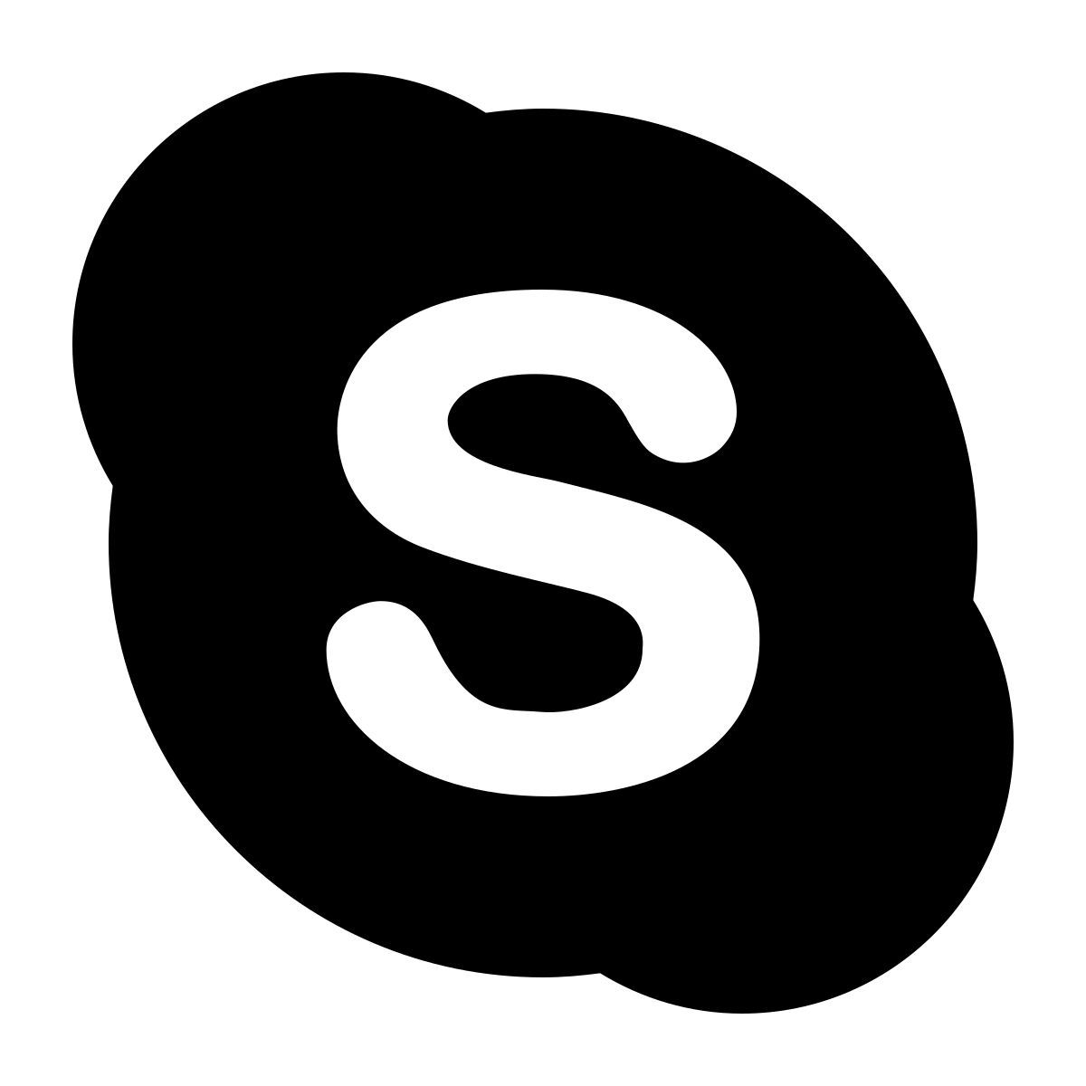 ios 17 glyph style skype icon