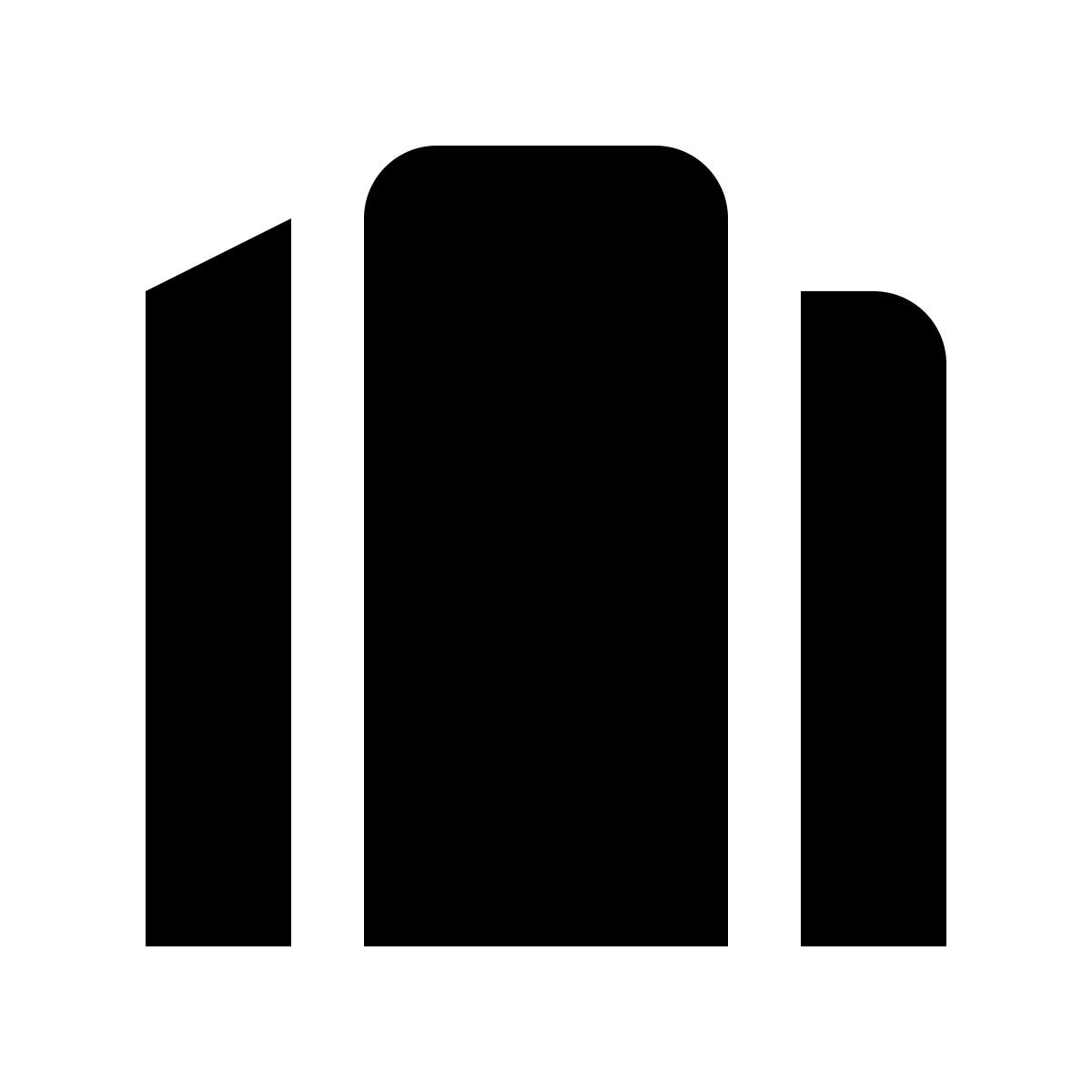 ios 17 glyph style 摩天大楼 icon