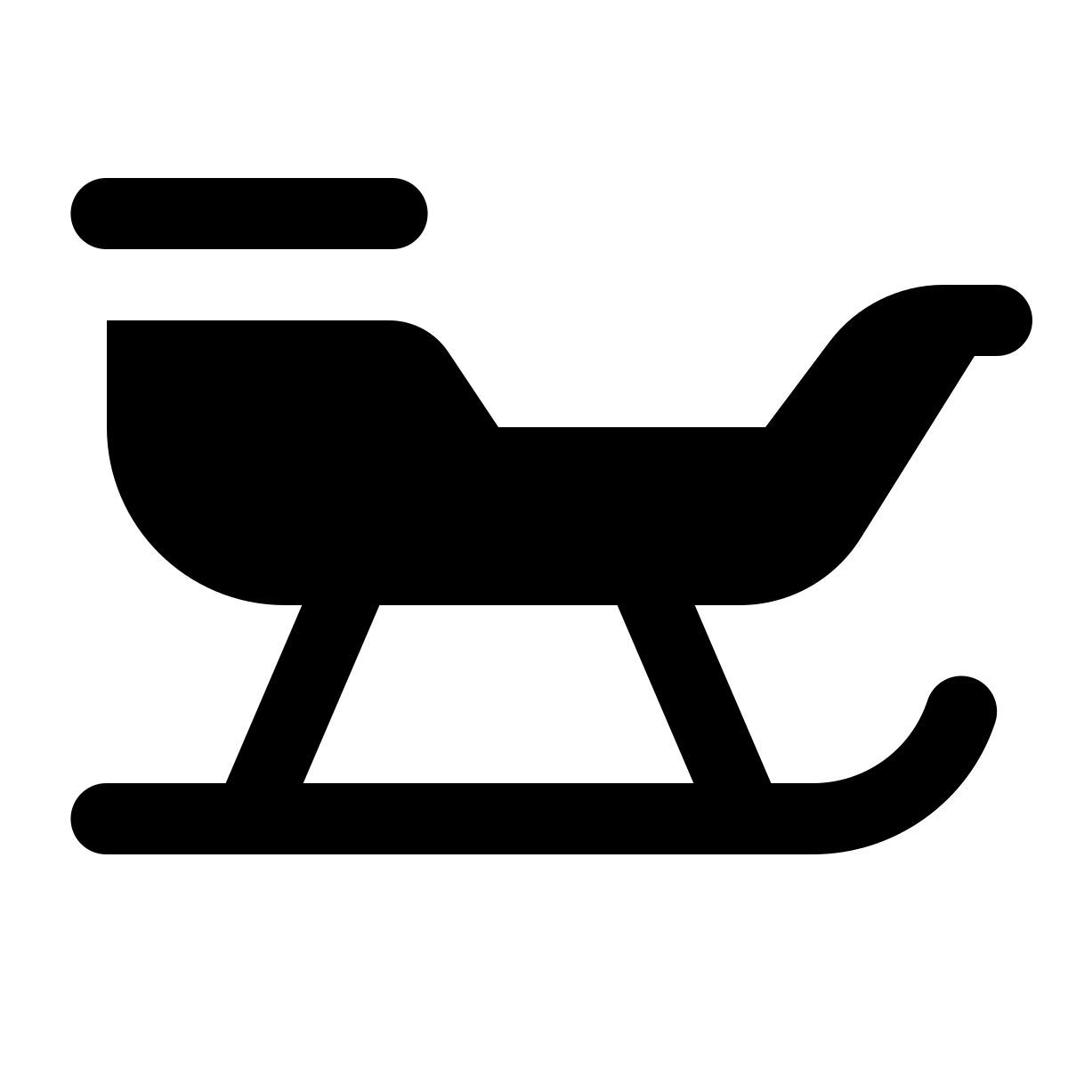 ios 17 glyph style schlitten icon
