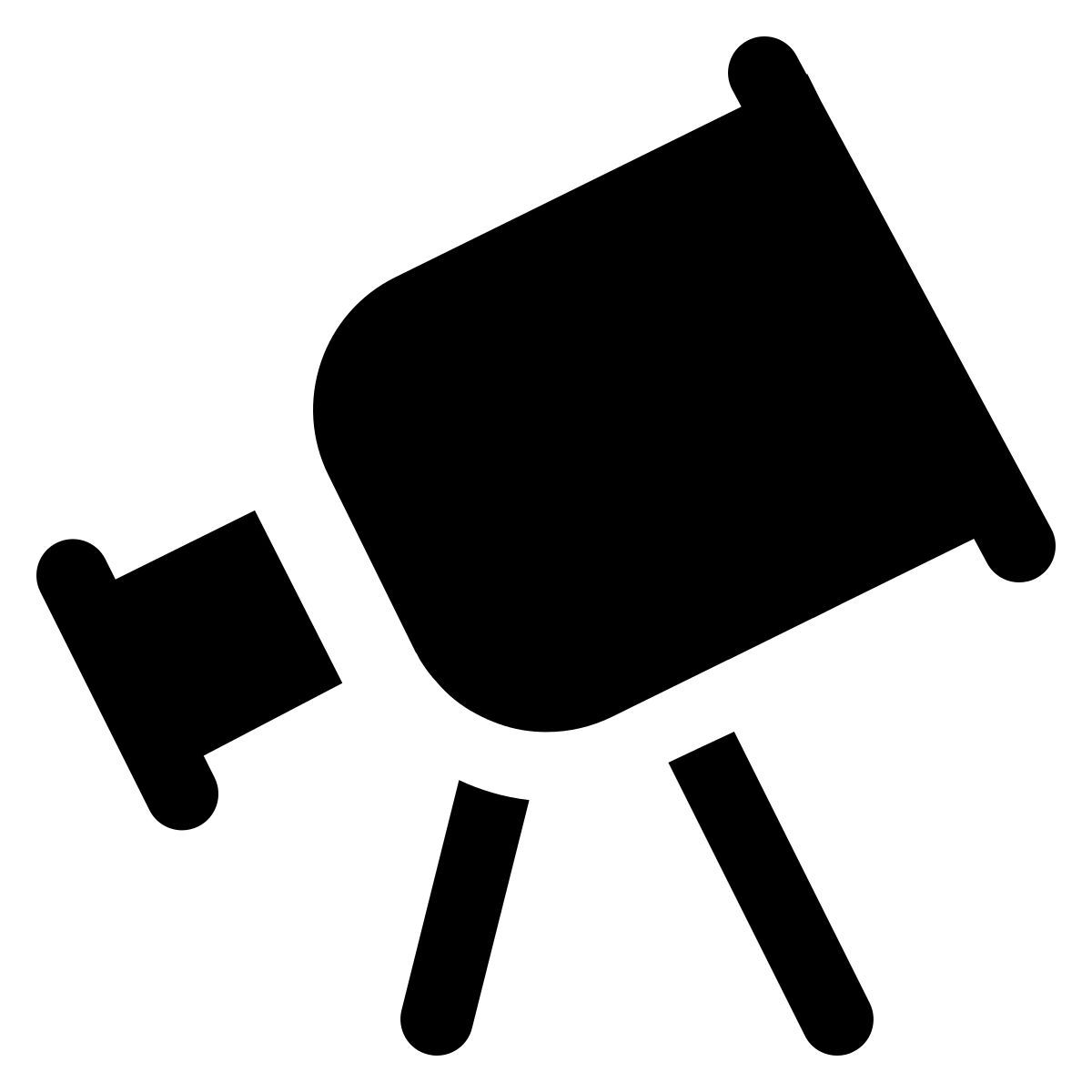 ios 17 glyph style small telescope icon